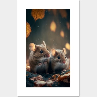 a Couple of cute mouses 3 Posters and Art